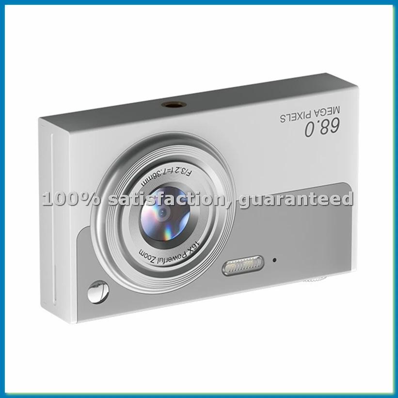 

Цифровая камера 4K с Wi-Fi, компактная видеокамера, 6800W пикселей, 16-кратный зум, двойной объектив, селфи-камера, 1080P, автофокус, белая (ABRM)