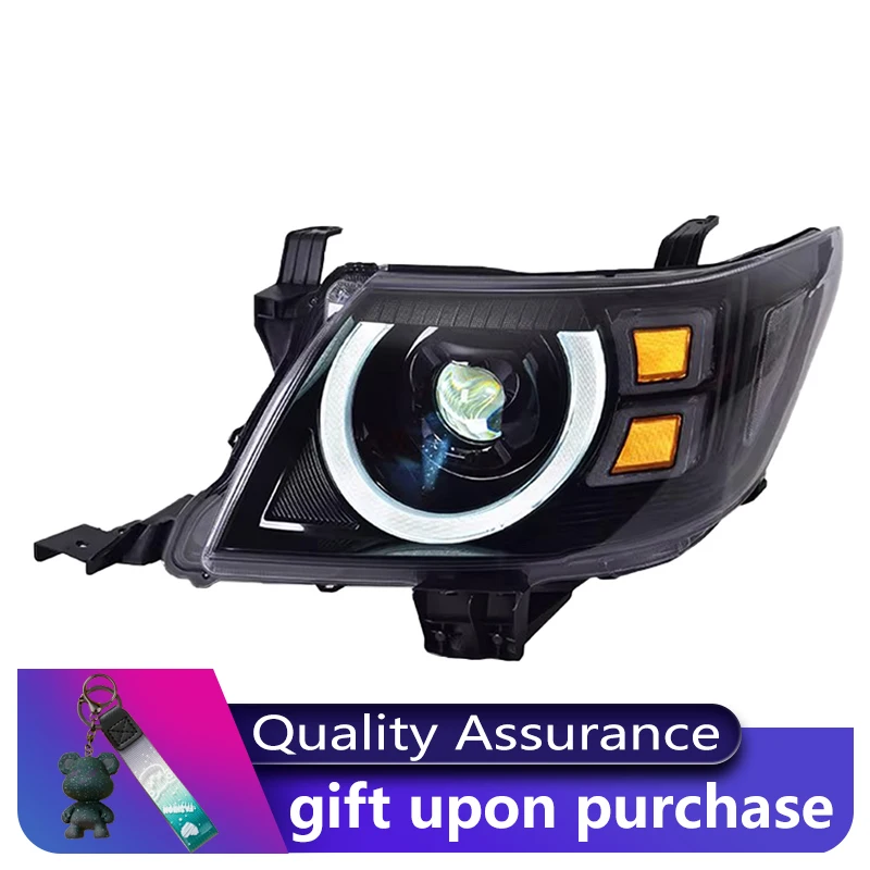 

Headlights Styling FOR Toyota Hilux 2008-2014 Front Projector Lens DRL Head Lamp Full LED Bulbs Car Stuff Auto Mobile Accessory