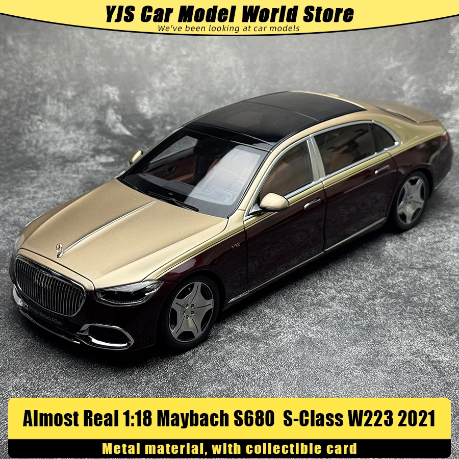 

Almost Real 1:18 Maybach S680 new S-Class W223 2021 Car Model pieces Static collection holiday gifts for friends