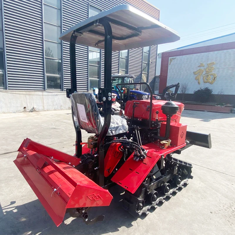 

Customized High Efficiency Crawler Tractor Full Terrain Small Agricultural Rotary Tiller Plowing Cultivator