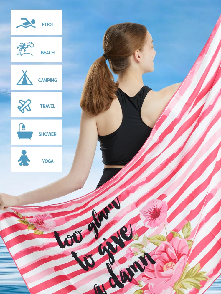 Big Beach Towels Microfiber Beach Towels Quick Dry Towel Sand Cloud Beach Towels Aldults Pool Towel for Travel Swimmers（S3）