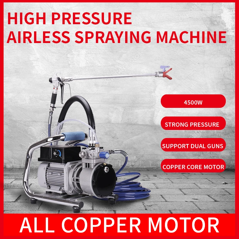 Convenient Handheld High-Pressure Airless Paint Sprayer Professional Latex Painting Coating Power Spray Gun Electric Machine