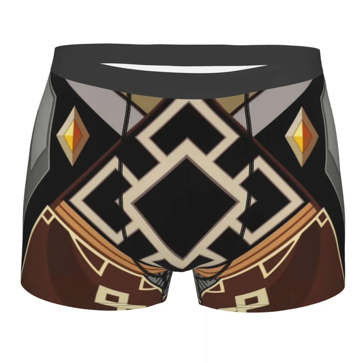 

Zhongli Genshin Impact Underwear Men Sexy Printed Custom Anime Game Boxer Shorts Panties
