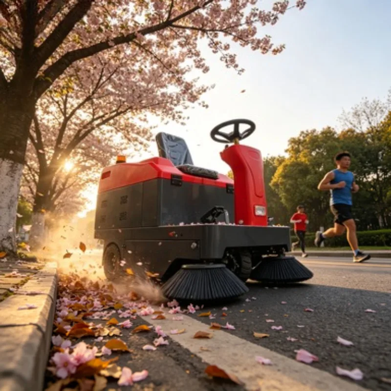 

Heavy Duty Electric Road Sweeper 8000 sqm 100L Dustbin Sweeper Truck