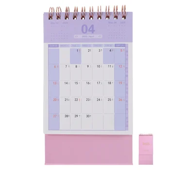 Calendario da tavolo 2025 Piccola lavagna bianca standup Flip per mini notebook da parete cinese annuale in classe