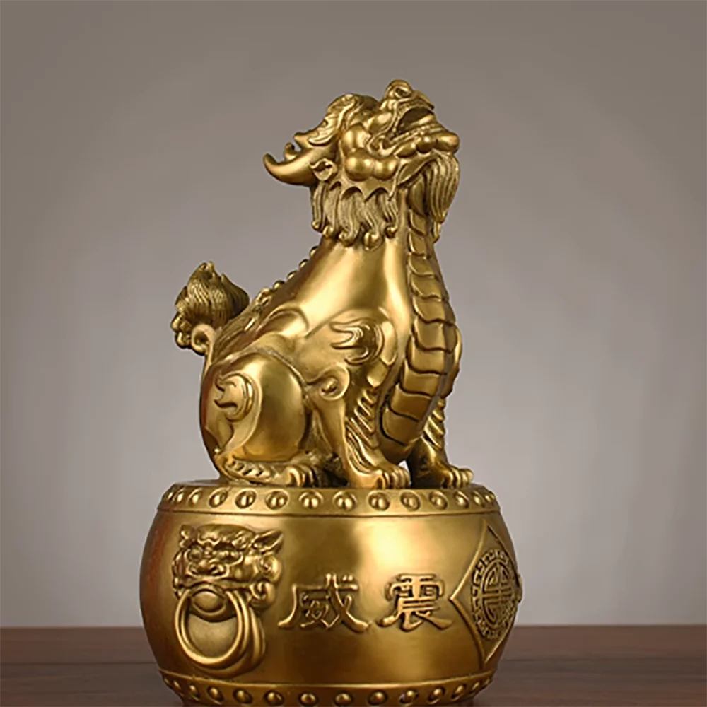 Brass Watching Sky Roar Chaotian Roar Beginner's Entrance Decorative Item with Good Meaning