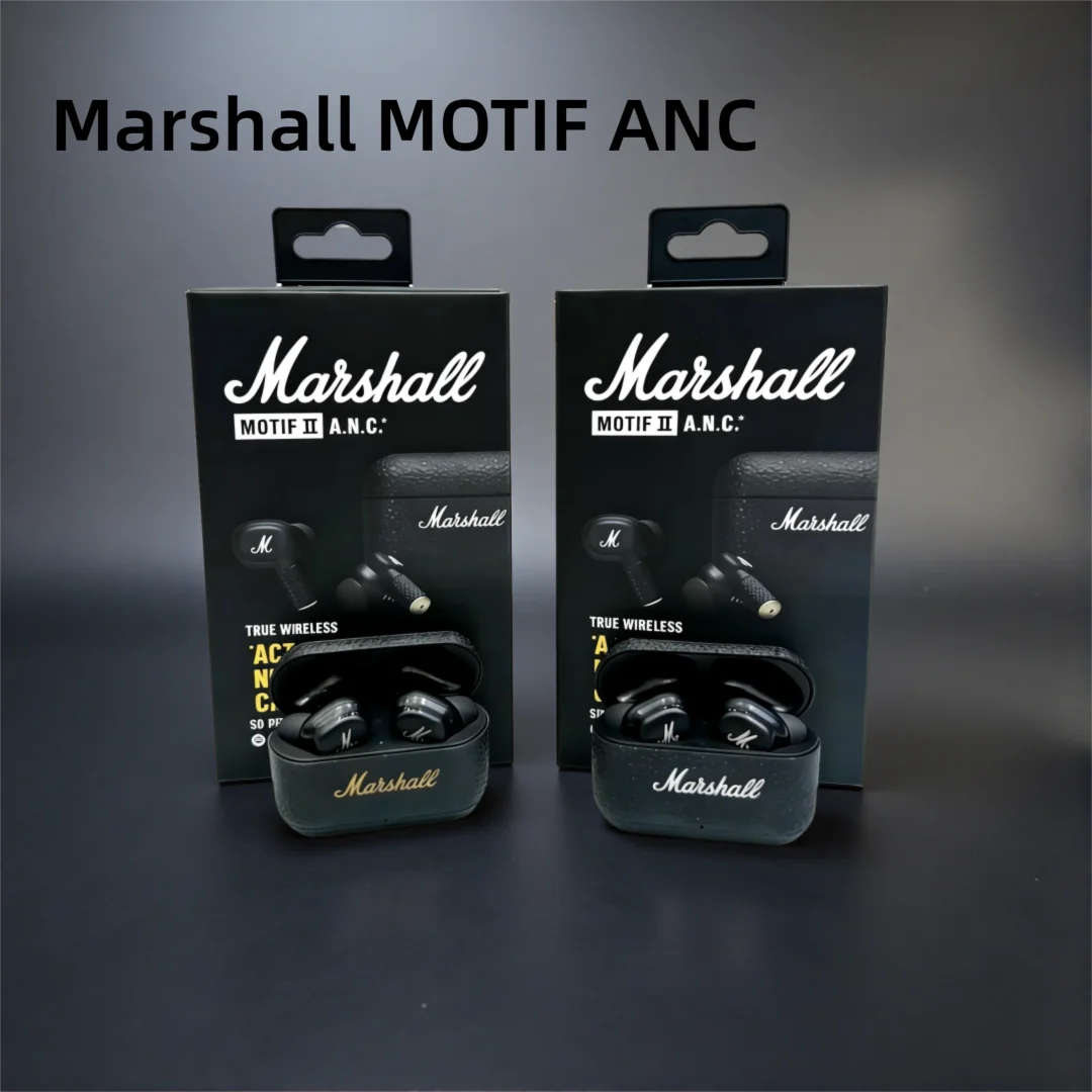

Marshall MOTIF ANC Wireless Bluetooth Headset Active Noise Reduction Earphone True Wireless In-Ear Running 5.2 Earplugs Earphone