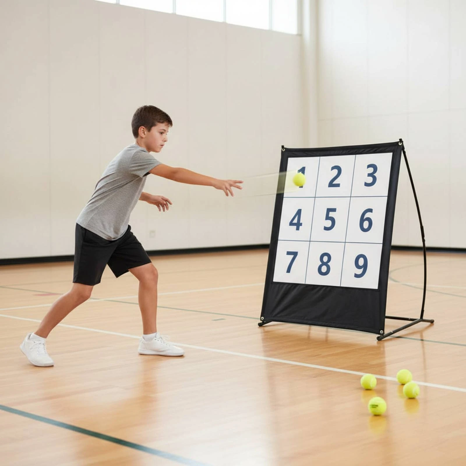 9 Hole Target Net Quick Setup Numbered Pitching Net Baseball Throwing Target Portable Sports Equipment Long-Lasting
