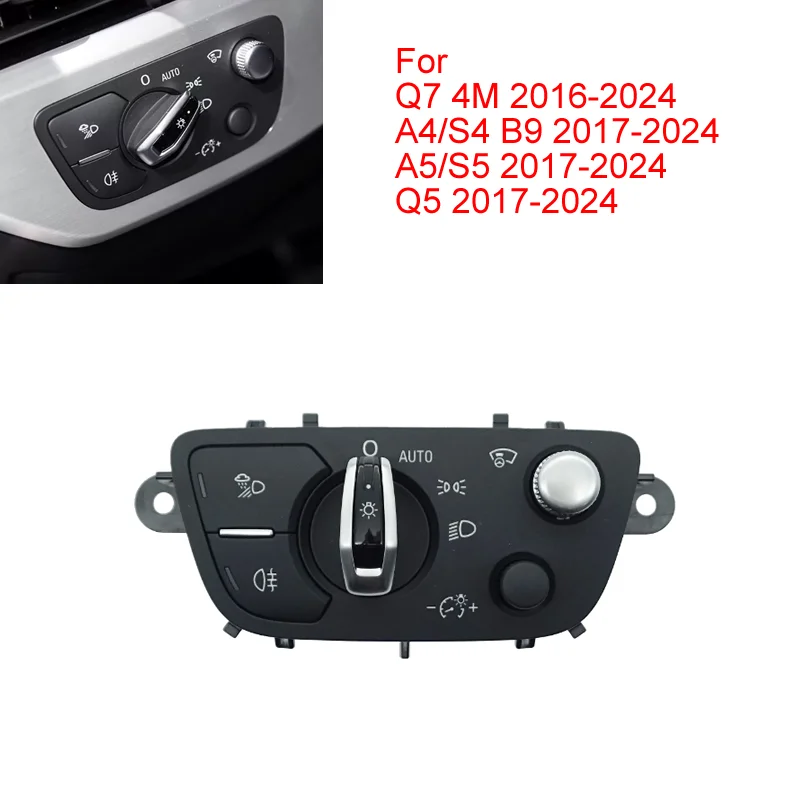 4M0941531P/J/AB/AH Headlight Headlamp Auto Control Head Light Multiple Switch Knob For A4 B9 S4 8W Q7 4M Q5
