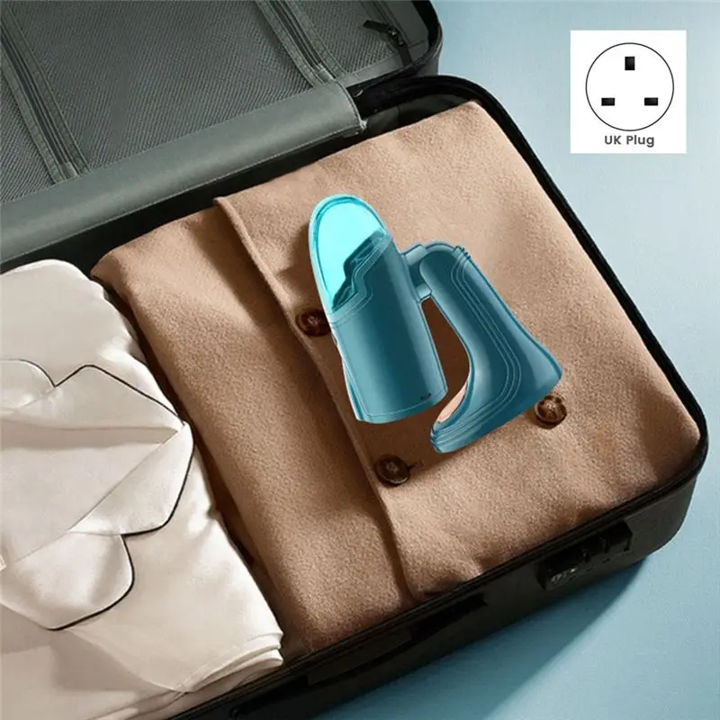 A79I 1 قطعة آلة الكي المنزلية الصغيرة المحمولة مكواة صغيرة الملابس مكواة البخار الكي الجاف والكي الرطب المملكة المتحدة التوصيل ، B