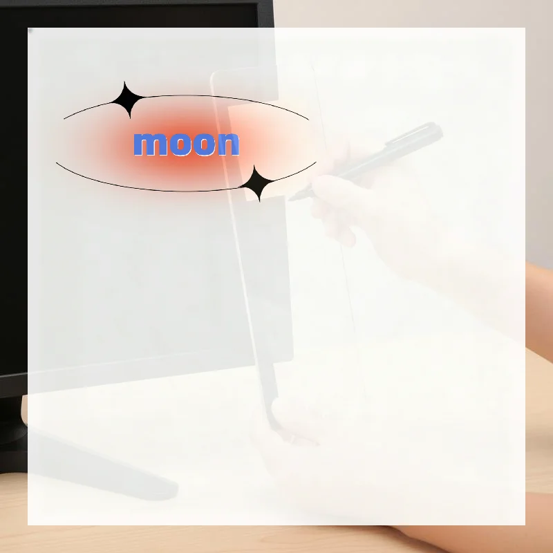 Clear Acrylic Monitor Memo Board Reusable Traceless Adhesive Transparent Note Holder for Office Desktop Reminder