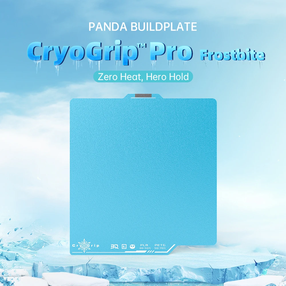 BIGTREETECH Panda – płyta robocza z powłoką CryoGrip Pro, przeznaczona do drukarek 3D Bambu Lab H2D, Adventurer 5M, Kobra 3 Combo X, S1, Ender3, Prusa, Qidi, ELEGO. — zdjęcie produktu 2