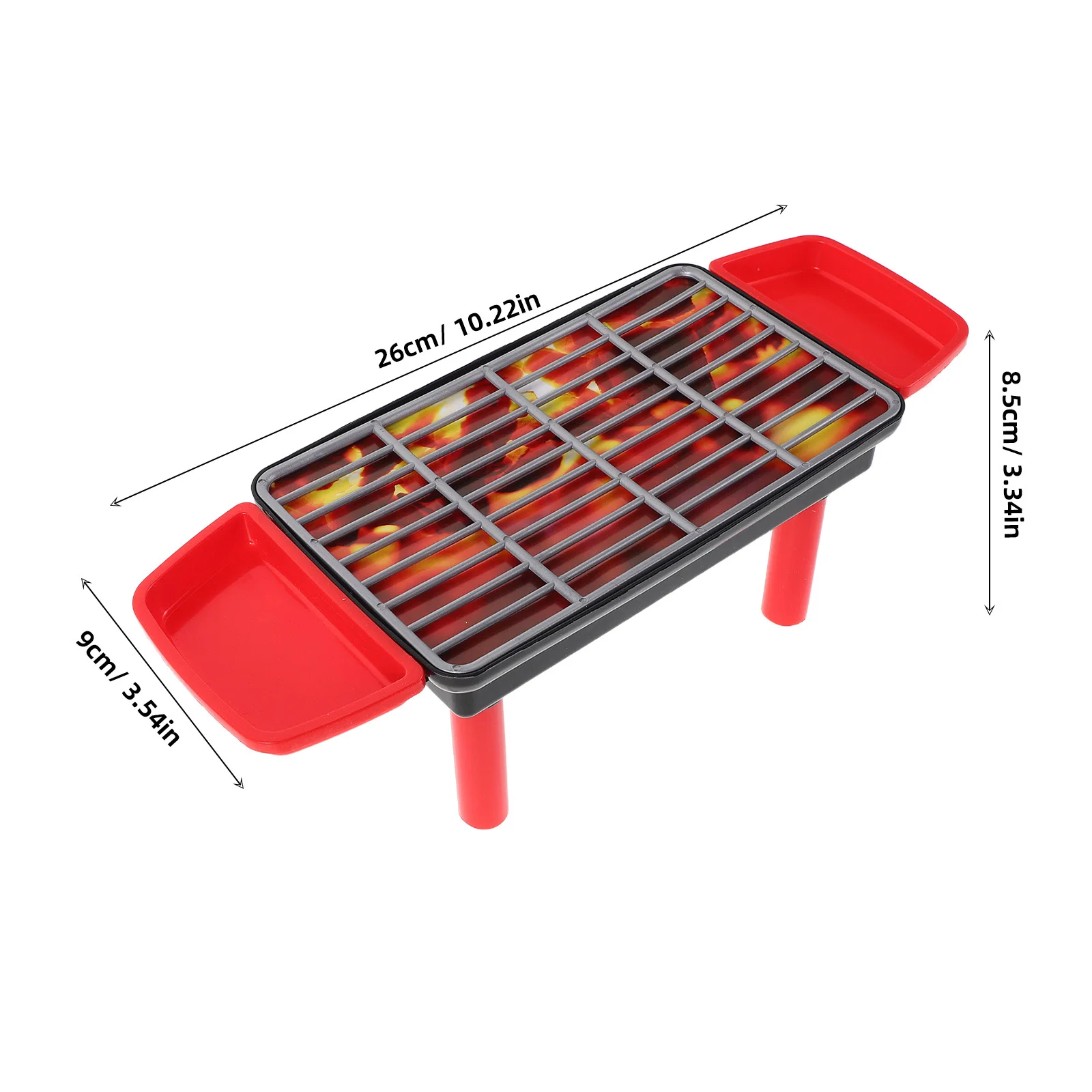 Conjunto de grelha para churrasco infantil, 20 peças, comida realista, jogo de cozinha ao ar livre, acessórios de cozinha, luz de fumaça, som