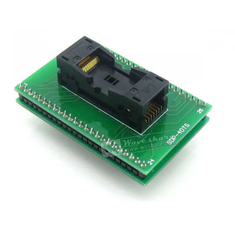 Makerseek TSOP40 TO DIP40 SKU 3808 Waveshare TSOP40 TO DIP40, Programmer Adapter,