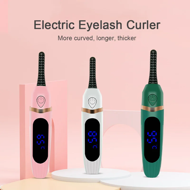 Electric Eyelash Curler 3 Gear Makeup Lashes Curling Tool Digital Display Portable Styling Make Up Eyelashes Curl Supply