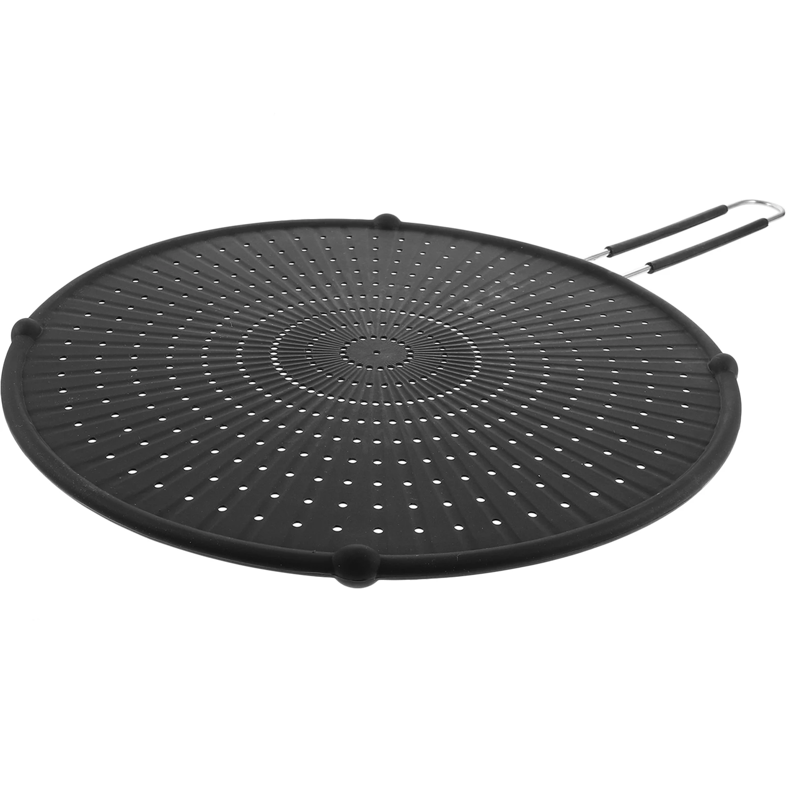 

1pc Anti- for Kitchen Frying Anti Oil Splashing Cover Pan Guard Splatter Shield Silicone Cooking Strainer Mesh Lid