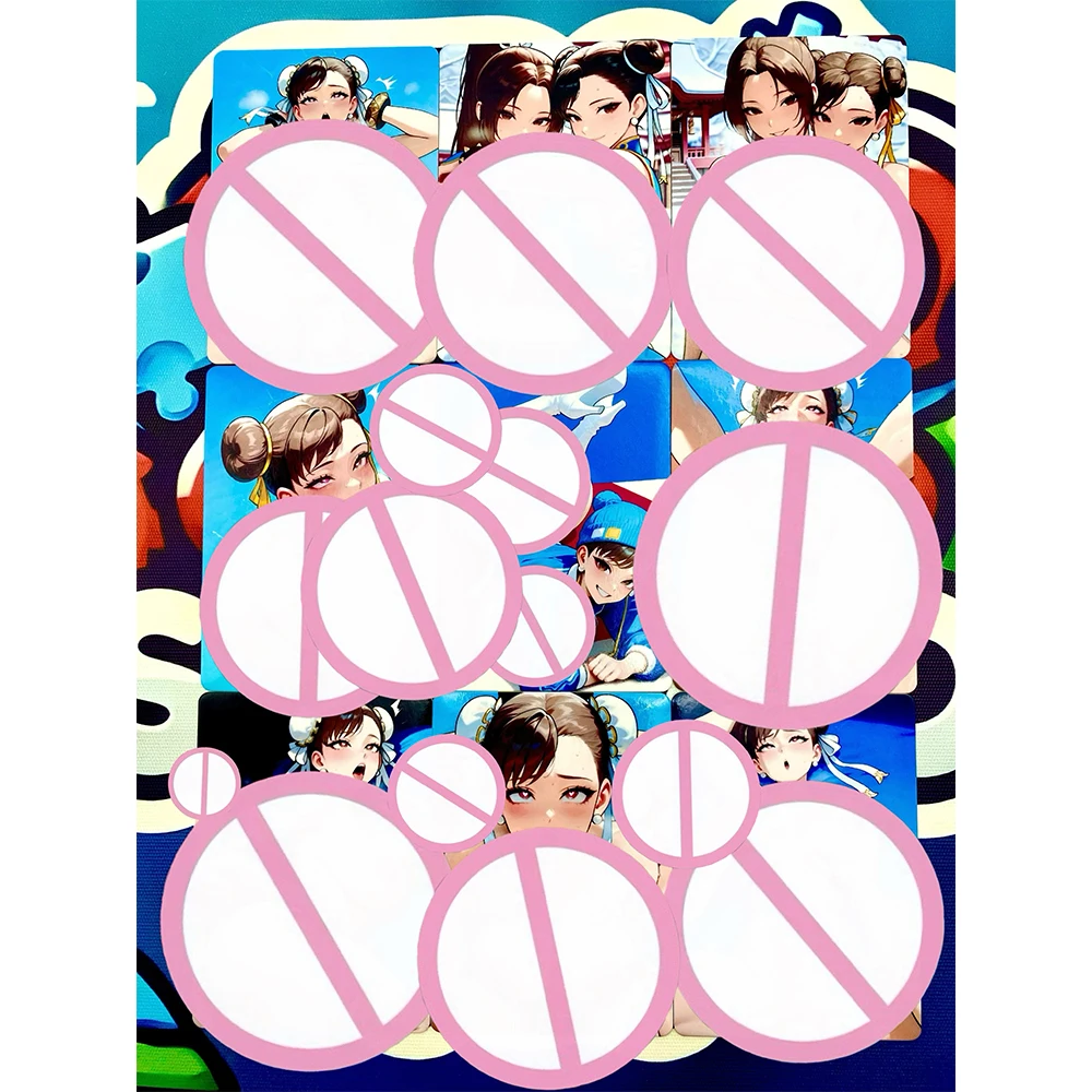 

Специальный набор карт аниме Street Fighter, 9 шт., сексуальные карты Waifu ручной работы, редкая коллекция карт ACG, декор для рабочего стола, подарки отаку для фанатов