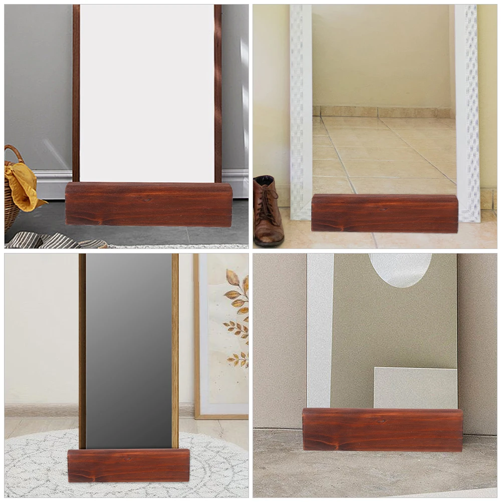 

Full Floor-standing Mirror Support Frame Display Rack Portable Length Wood Travel