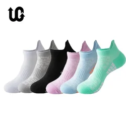 6 paia No Show Sport Running Socks Athletic Low-cut Sock Thick Knit Outdoor Fitness calzini traspiranti ad asciugatura rapida resistenti all'usura