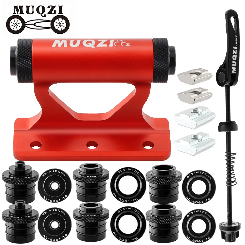 MUQZI Fork Mount Bike Rack Car Roof Rack Thru Axle Holder For SUV Truck Bed And Rack Storage Quick Release Roof Bike Mount