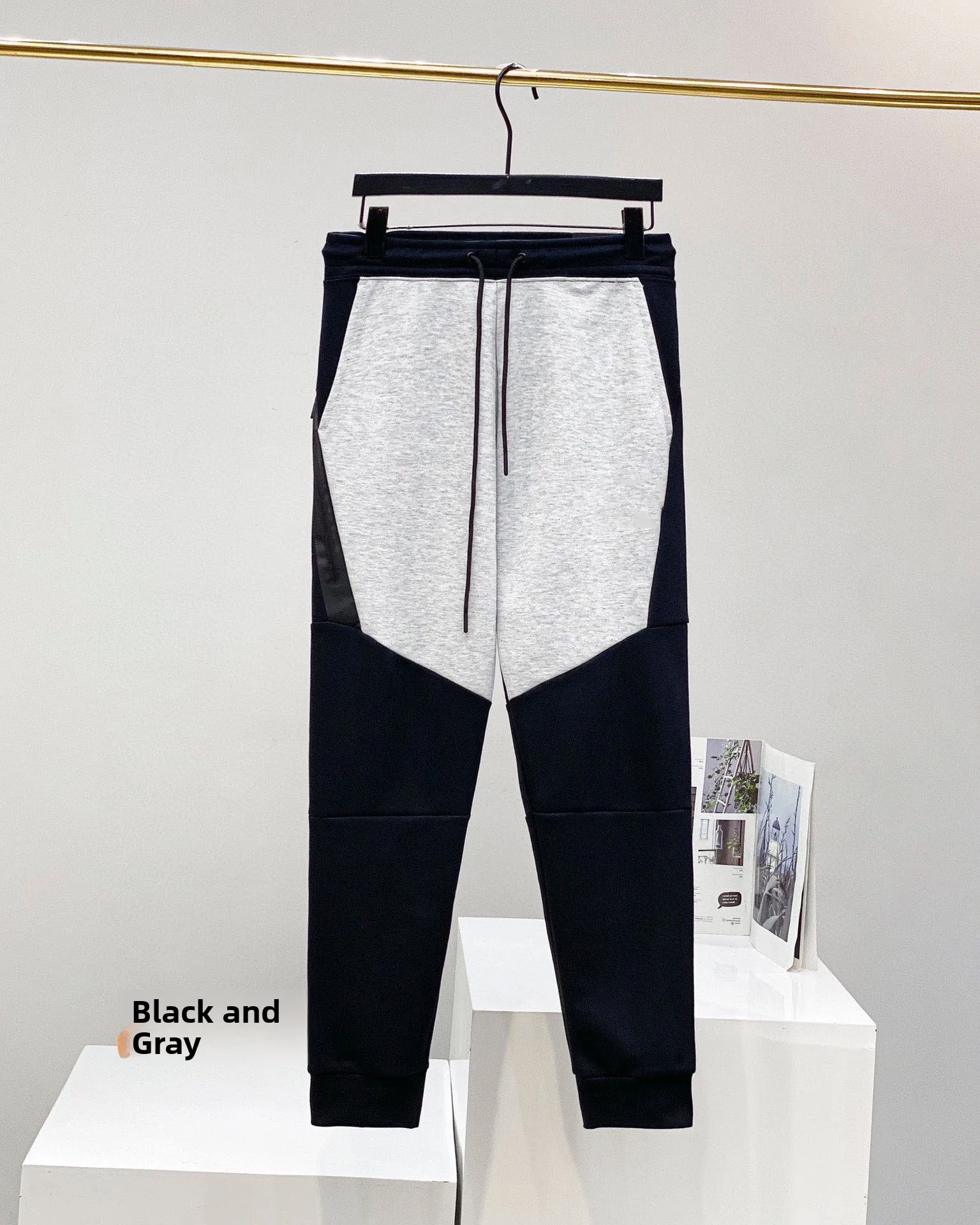 2026 New Men's Sport Pants Slim Fit Running Trousers Casual Long Pants Cuffed Leggings Breathable Cotton Polyester Blend