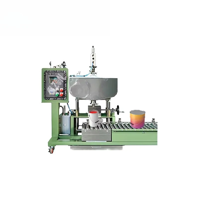 Automatic Filling Machine For Paint, Coating, And Ink With Charging Hopper