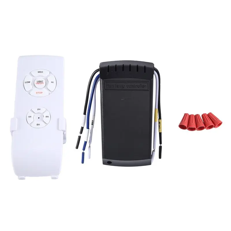 AB11-Universal Ceiling Fan Lamp Remote Control Kit Timing Setting Switch Adjuste Wind Speed Transmitter Receiver
