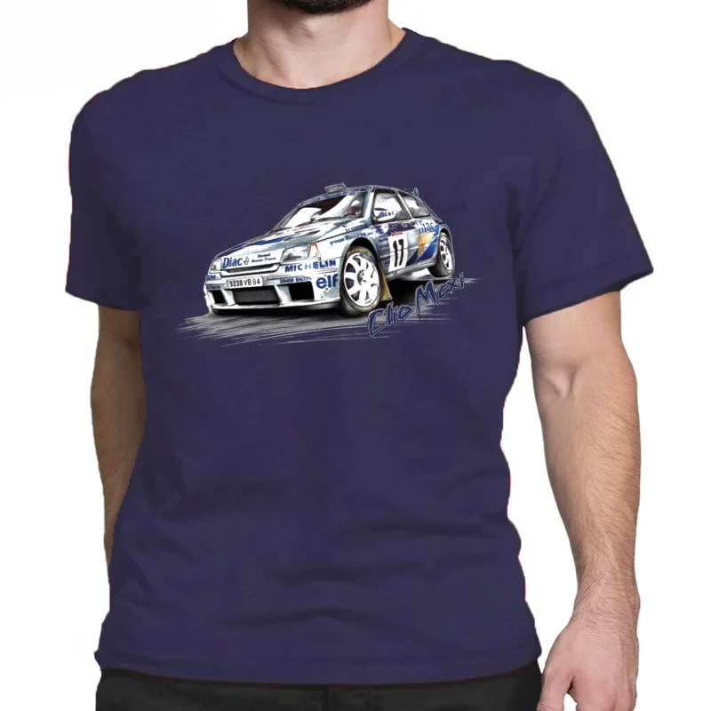 Camiseta renoult Clio Maxi Ragnotti Team Diac Rally Legend Montecarlo 2019 nova gran oferta diseño de camiseta estampad