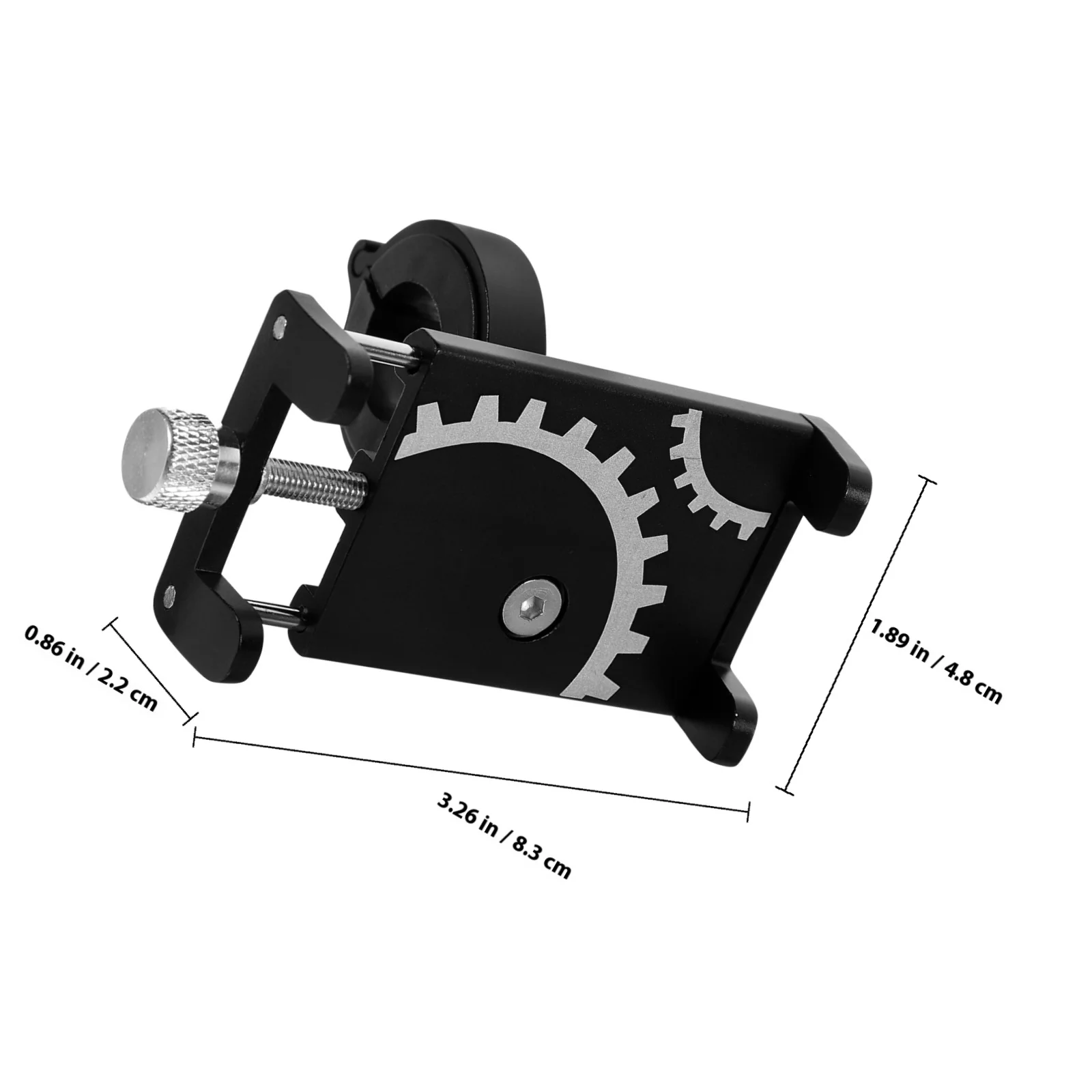 Supporto per telefono per bici in lega di alluminio per manubrio Scooter Staffa di navigazione per ciclismo Porta telefono durevole per bicicletta