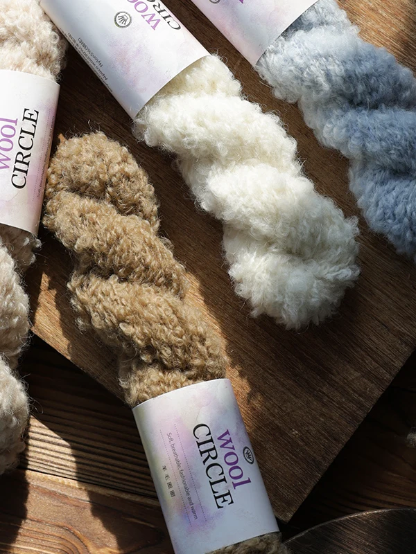 High Quality Beautiful Wool Yarn for Hand Knitting Scarf Sweater Soft Cozy Medium Thick Mohair Ball DIY Crafting Material