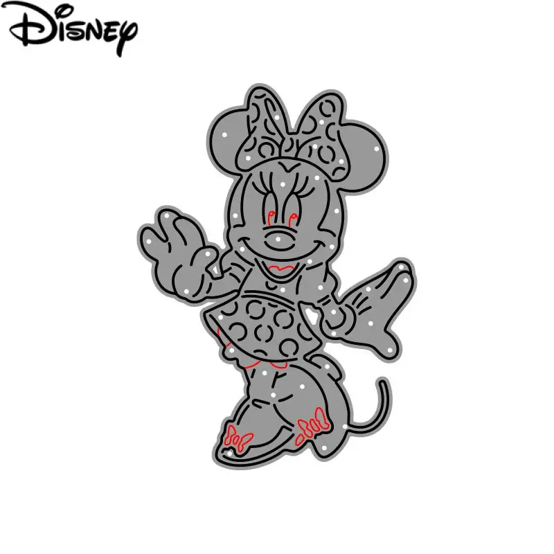 Minnie Mouse Metal Cutting Dies Disney Cartoon Animal Die Cuts for DIY Scrapbooking Photo Decorative Embossing DIY Paper Cards