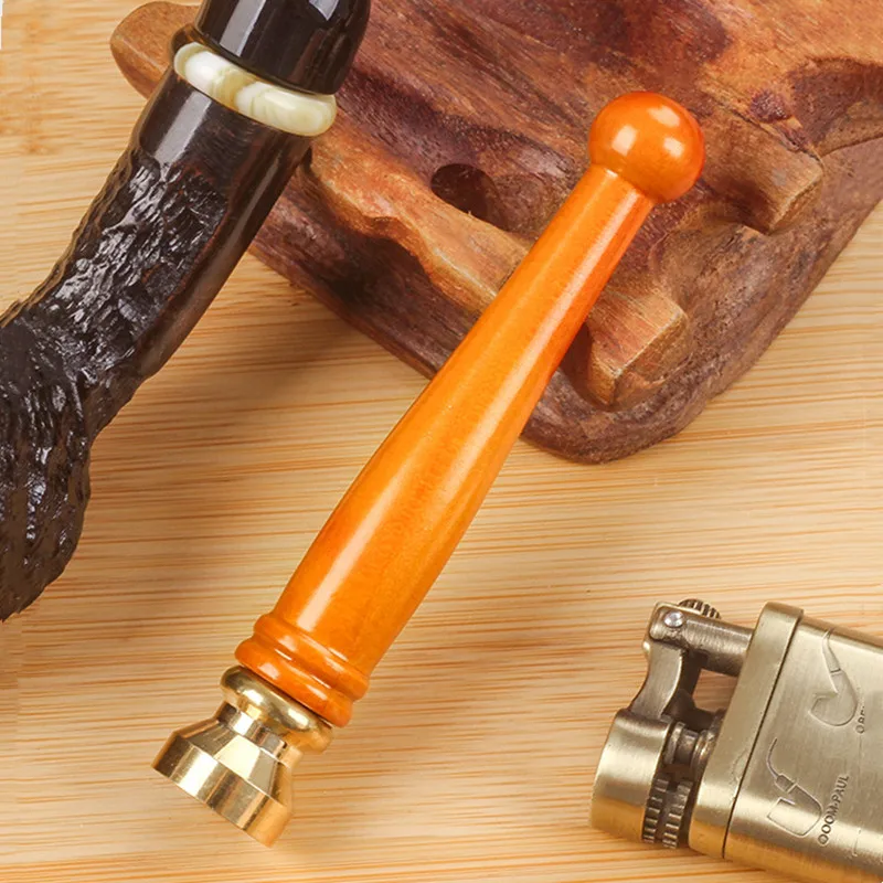 Multifunction Rosewood Pipe Press Tamper For Tobacco Pipe Hollow Smoke Pipe Cleaner Retro Luxury Smoking Accessories