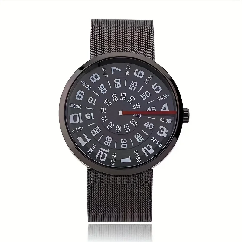 Black technology fashion trend creative simple and versatile watch for women and men, couple quartz watch