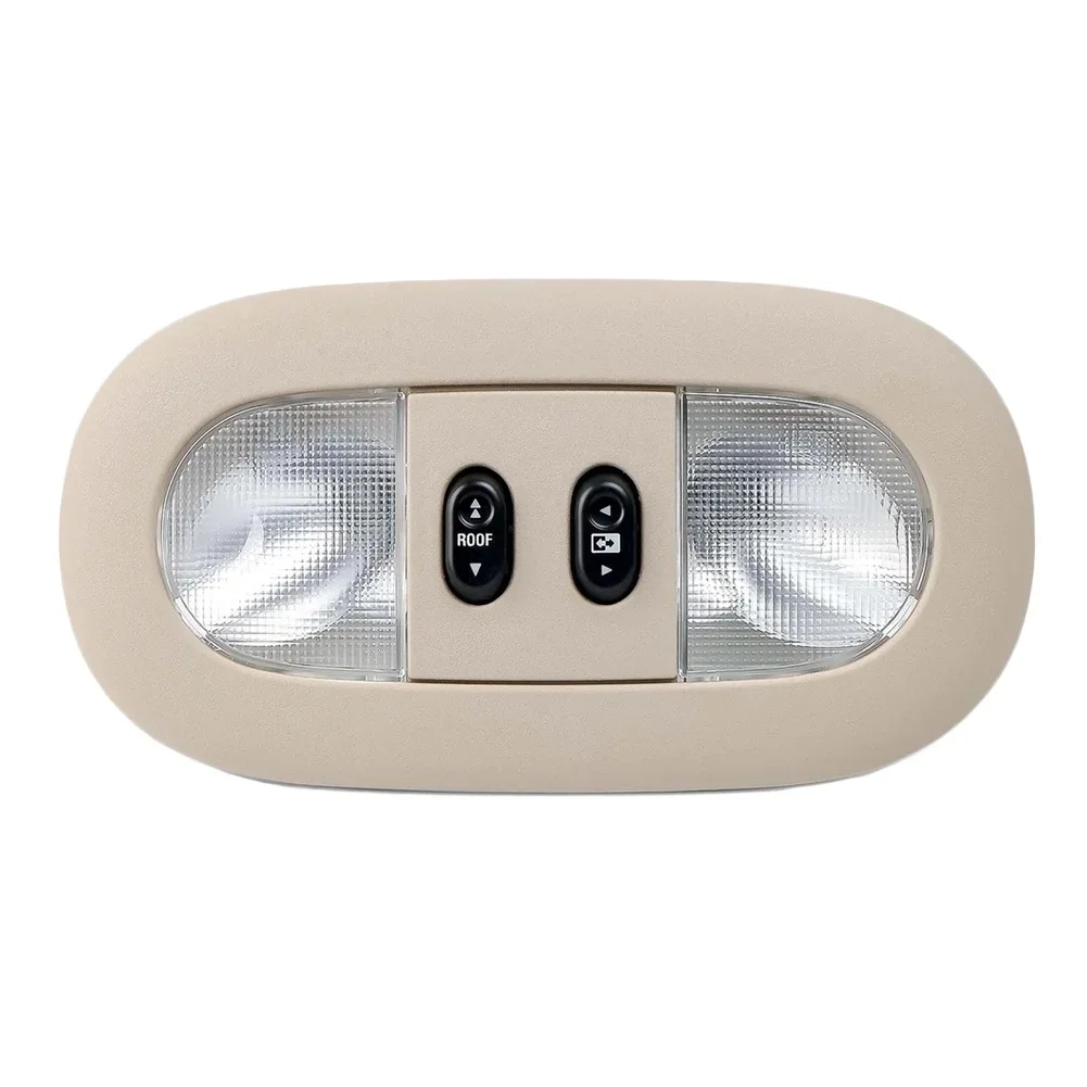 Truck Interior Replacement Overhead Console Sunroof Switch Beige Interior Roof Module OE Compatible Plastic Housing