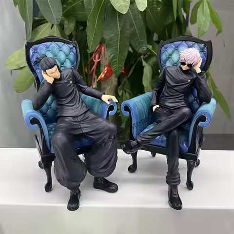 Gk Jujutsu Kaisen Anime Lx Toji Fushiguro Sitting Position Sofa Satoru Gojo Geto Suguru Action Figures Model Statue Decor Toys