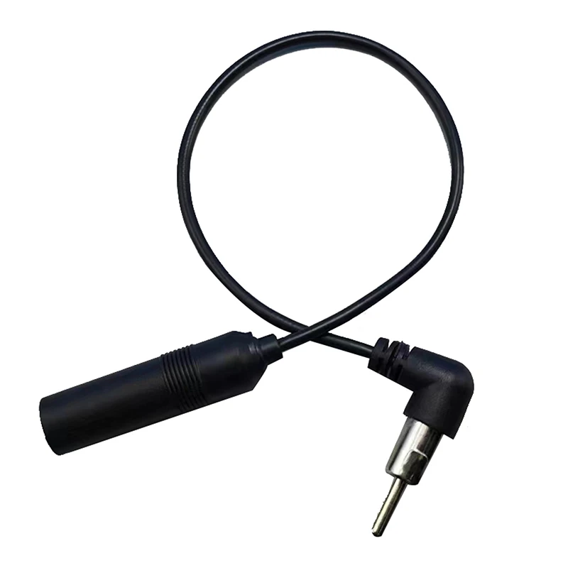 Car Stereo Audio Radio Antenna Adapter Vehicle FM Radio Aerial Extension Car General Elbow Antenna Male To Female Plug Cable view 4