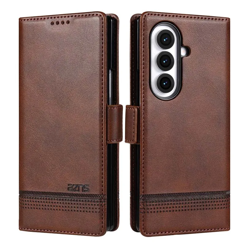 Luxury Flip PU Leather Case for Samsung Galaxy Z Fold 8 Ultra 7 6 5 4 3 Cover Fold8Ultra Fold7 Fold6 Wallet Protective Holder