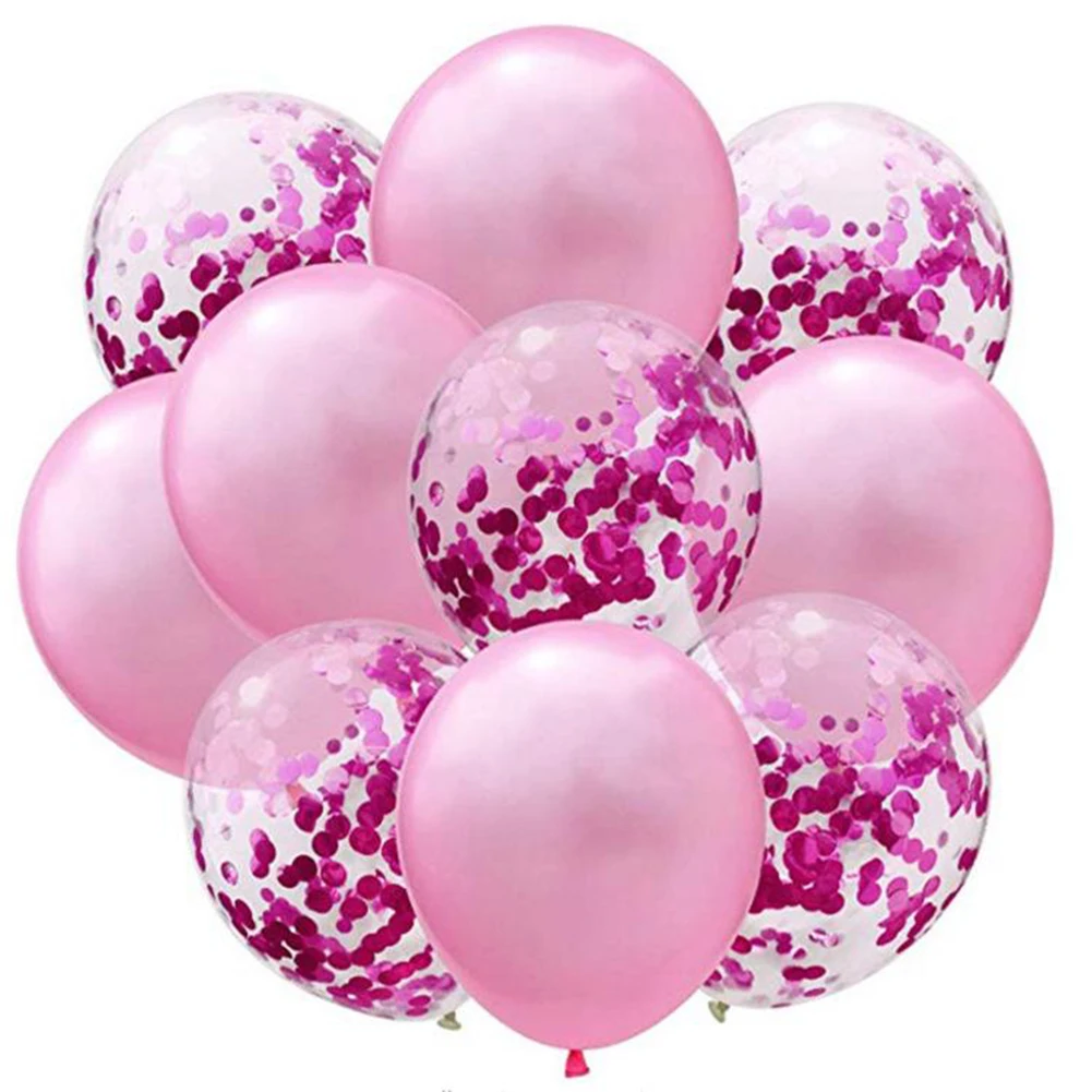 Set di palloncini a elio Festa di San Valentino Matrimonio Addio al celibato Set rosa 10 pezzi Palloncino in lattice verde da 12 pollici 5x