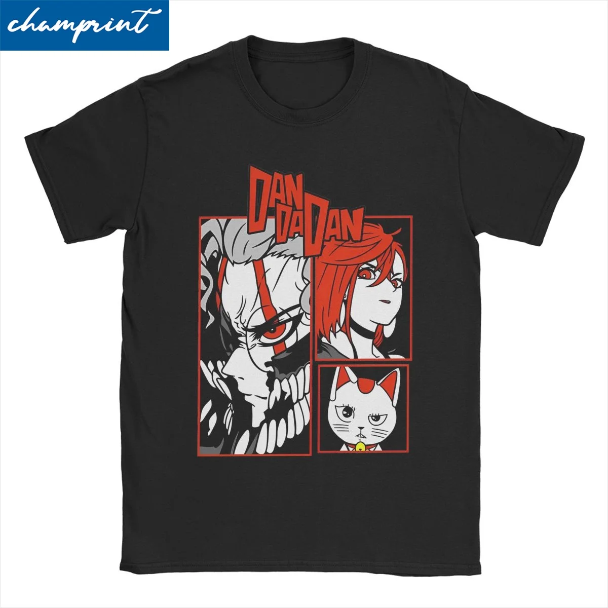 

Dandadan Okarun Momo Cat T Shirts Men Women's Cotton Casual T-Shirt Round Neck Tee Shirt Short Sleeve Tops Party