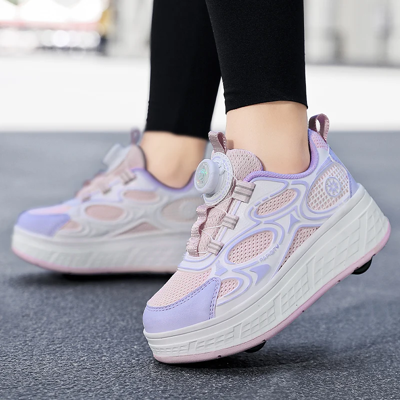 Patines voladores para mujer: 4 ruedas retráctiles, ¡Paseo elegante cada vez!