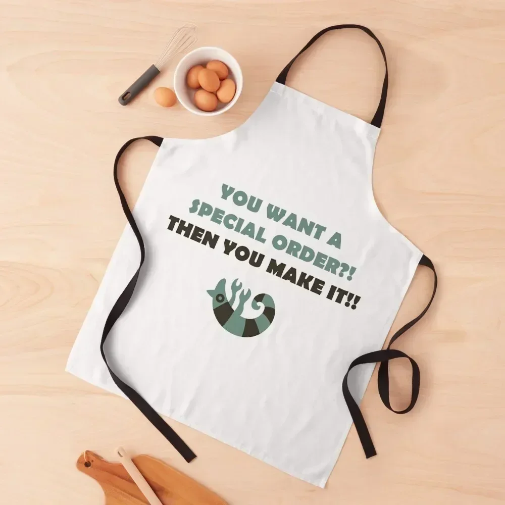 

Emperor's new groove - You want a special order! Apron japanese style cooks clothes For Nail Stylist women's work Apron