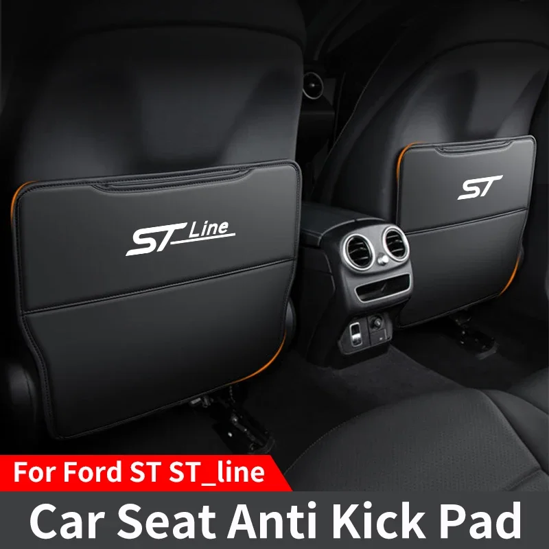 

For Ford ST Line Mk234 Focus Seat Anti Kick Pad Front Seat Leather Protective Pad Car Anti Kick Pad