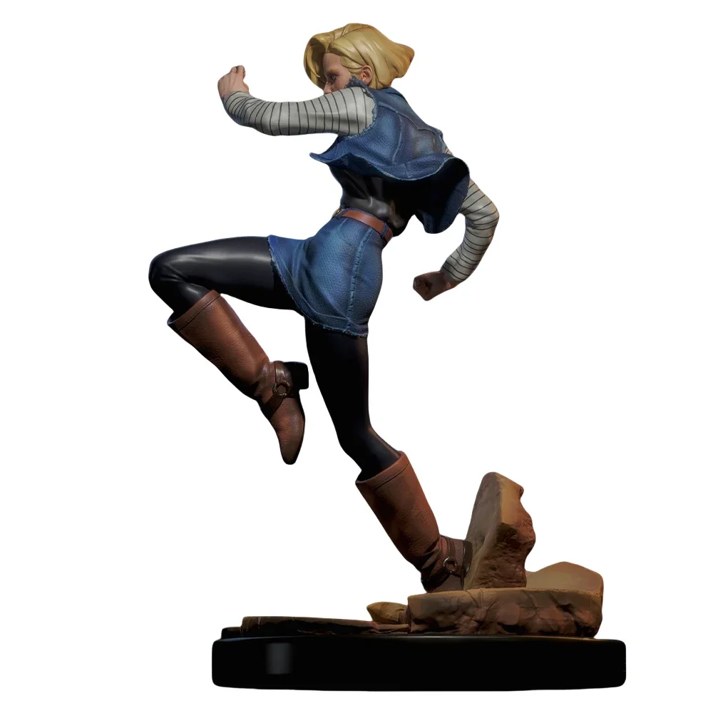 Android 18 Figura 1:18 Kit de modelo de resina em miniatura Kit de modelo de plástico sem pintura A715