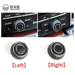 For -Porsche Cayenne Panamera Macan Center Console Audio Volume Knob Cover CD Control Switch Button 911 718 918