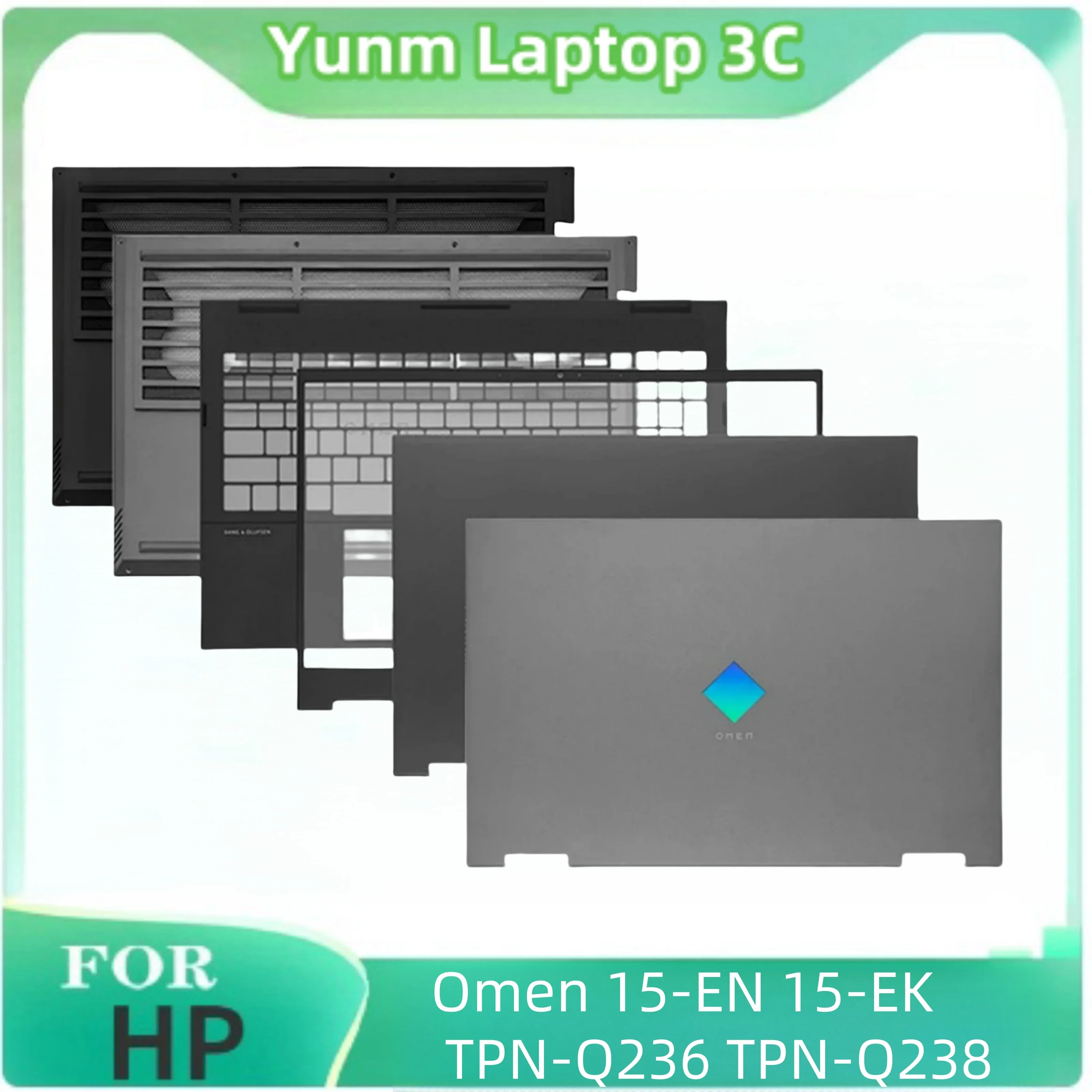 

Для HP Omen 15-EN 15-EK 15-EN0013DX Φ монитор ноутбука, задняя крышка, передняя панель, верхняя крышка, Нижняя крышка