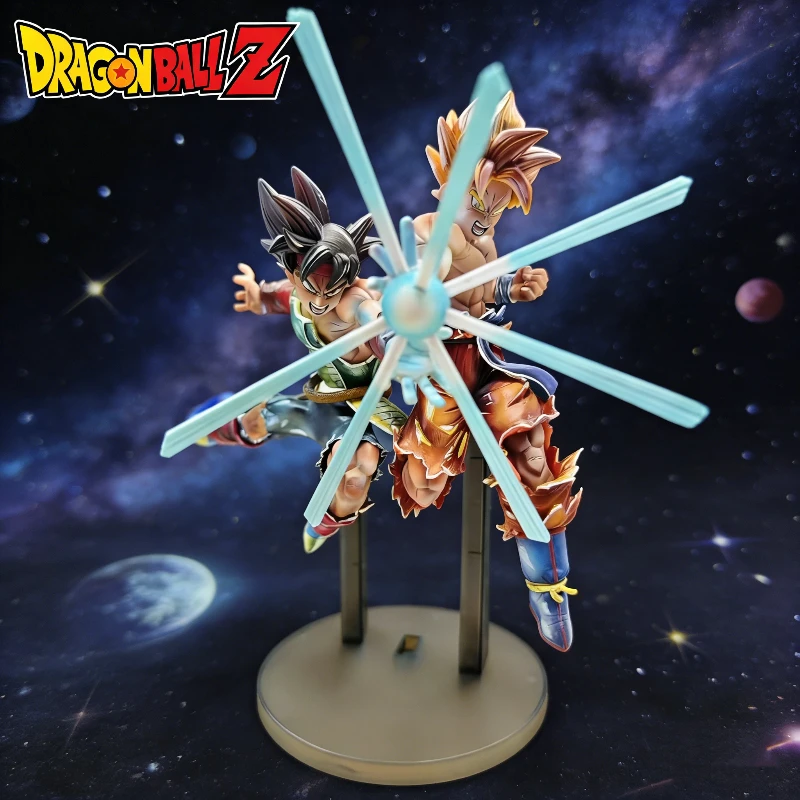 

27cm Dragon Ball GK Bardock Goku Father-Son Kamehameha Action Figure Anime PVC Figure Collect Model Desktop Ornament Toy Gift