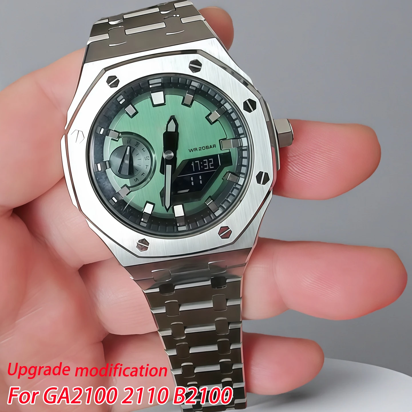 

Для Casio G-SHOCK Farm Oak GA2100/GA2110 корпус из нержавеющей стали, комплект ремешков для часов GA-2100 GA-B2100, металлический корпус, ремешок для часов, мужской браслет