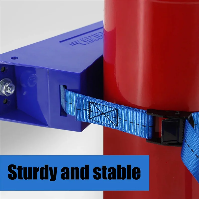 Support mural d'intervalles précieux de propane, support rapide de gaz ABS durable avec vis, bleu, 2 pièces