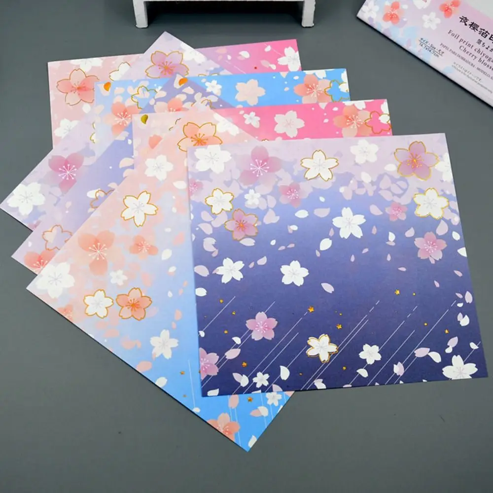 Kreatywność kwadratowe papier Origami Kid DIY Handmade dwustronnie kolorowanie Fold papier typu kraft dziewczyny dekoracje do scrapbookingu materiał