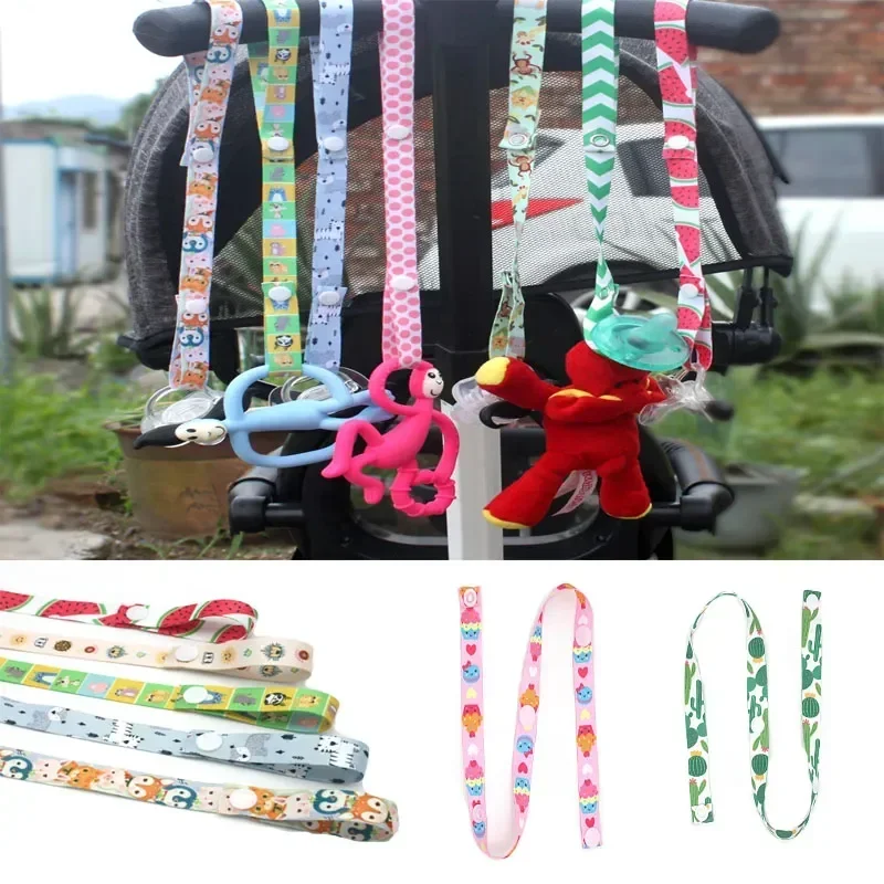 

1PC New Baby Stroller Accessories Anti-Drop Hanger Belt Holder Toys Stroller Strap Fixed Car Pacifier Chain For Child